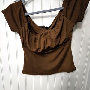 Junior girls brown shirt